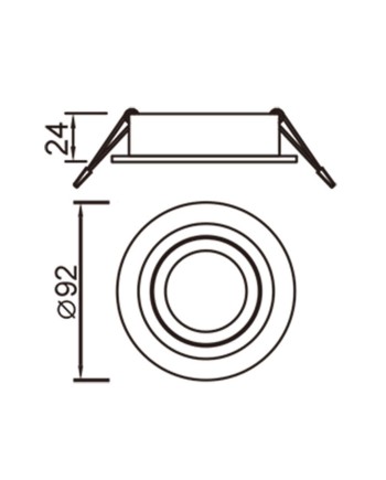 BASICO GU10 *EMPOTRABLE GU10 ARENA